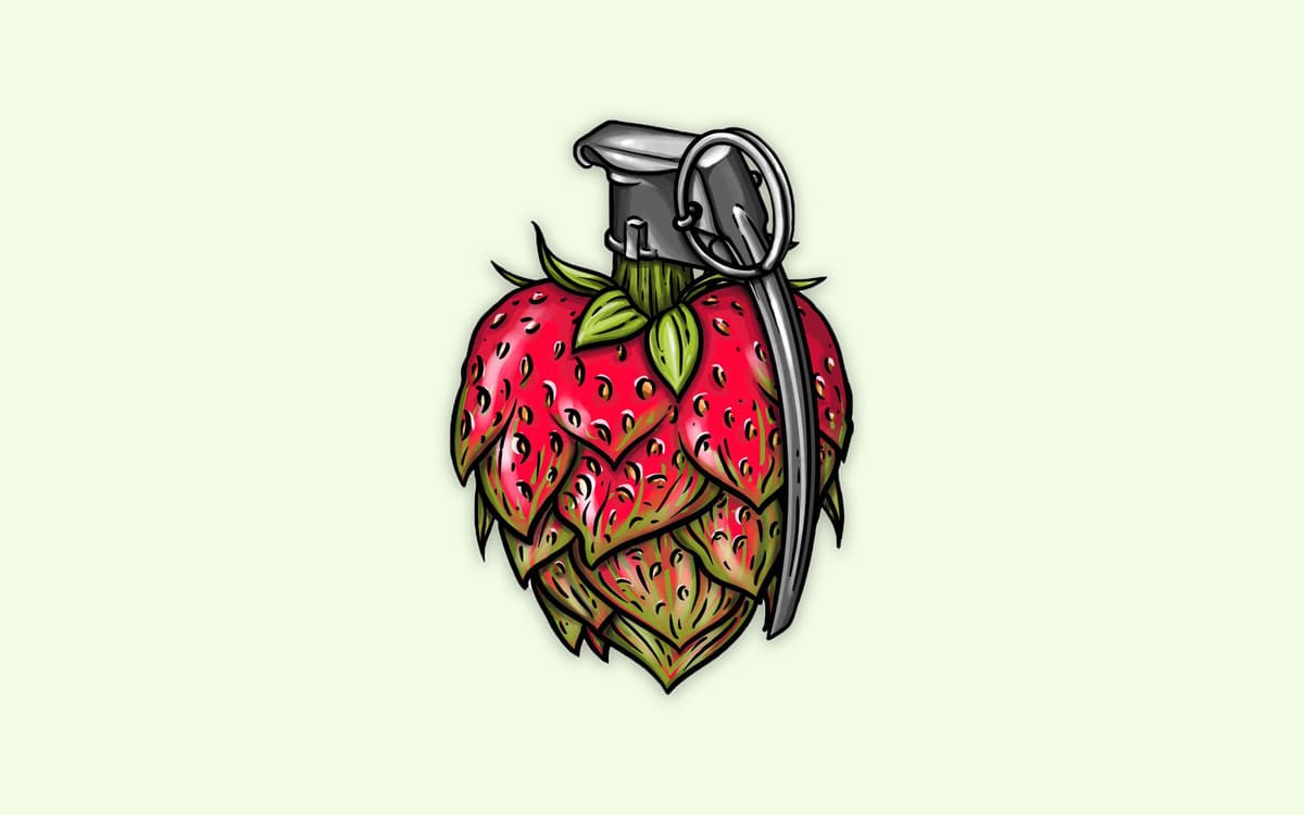 Photo of the Illustration of the Bleeding Heart Beer